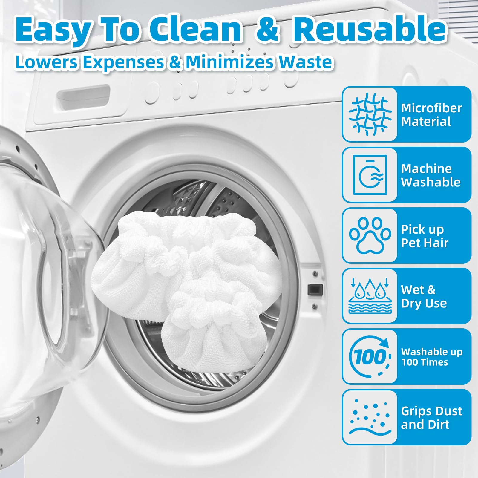 Nicemiya lot de 10 pièces présenté emballé, solution réutilisable et économique pour la maison