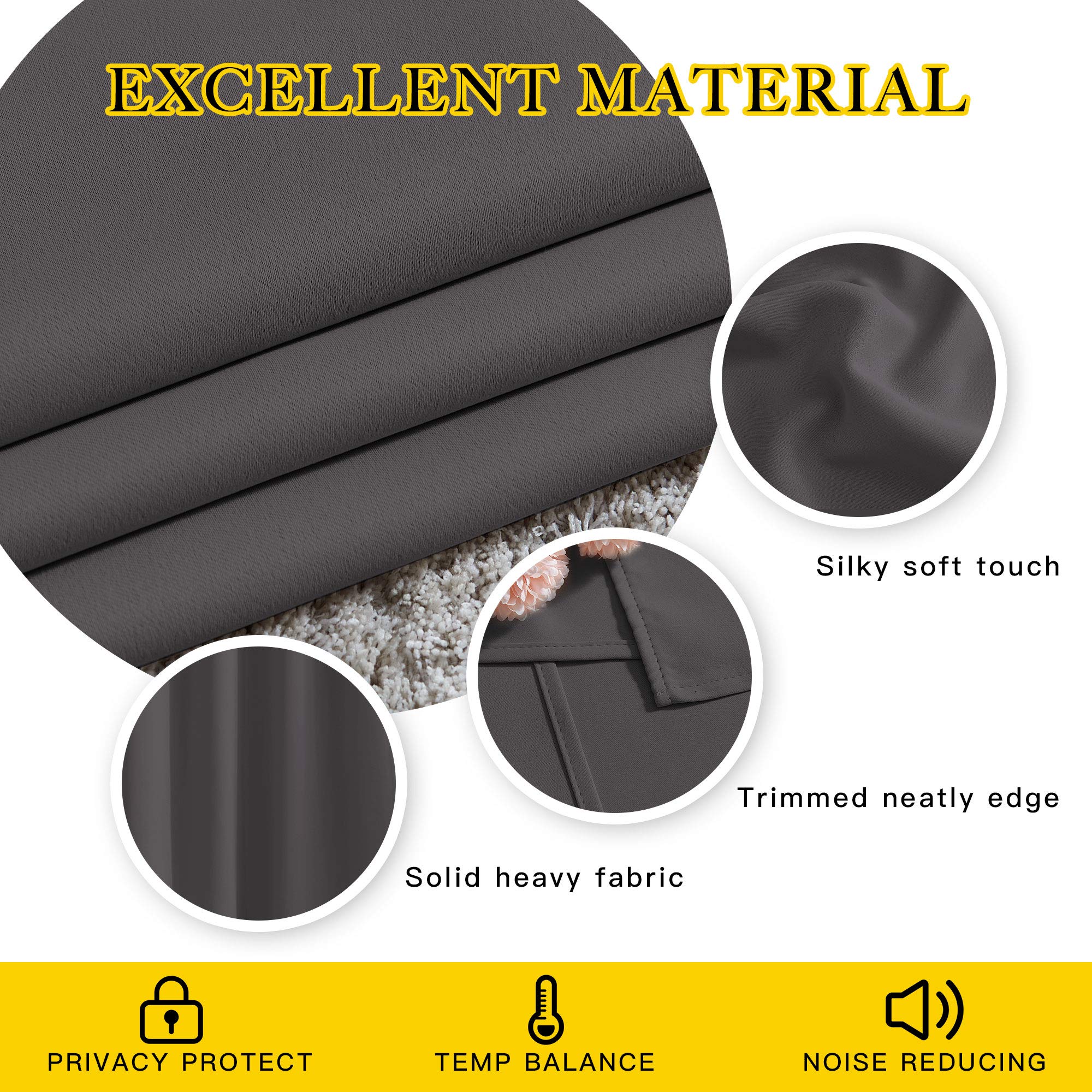 NICETOWN comparaison échelle montrant dimensions W52xL72 pour vérification