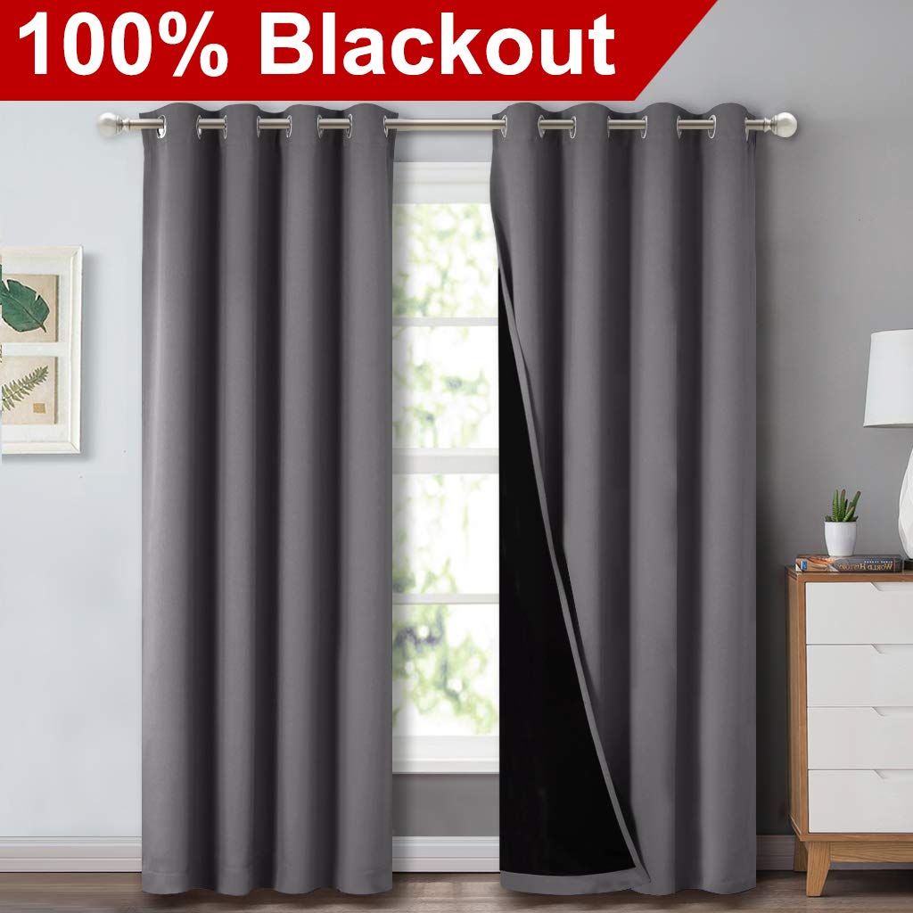 NICETOWN gros plan du tissu polyester, texture résistante et anti-plis