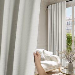 NICETOWN gros plan texture faux lin pour aspect décoratif et durable