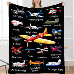 Nicine Quiz couverture avion face montrant motif ludique et décoration