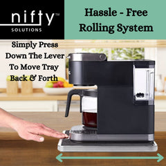 Nifty Solutions vue côté du mécanisme roulant pour manipulation aisée