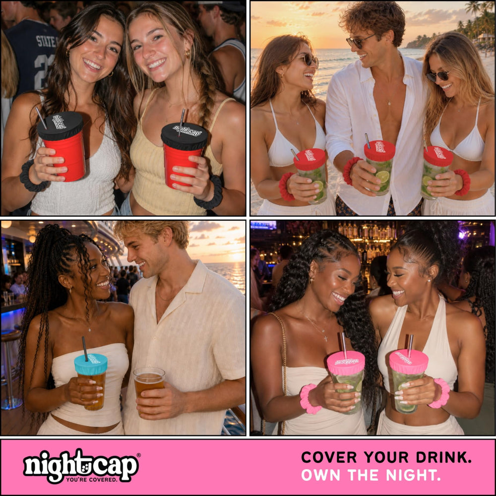 Nightcap porté dans les cheveux style scrunchie élégant