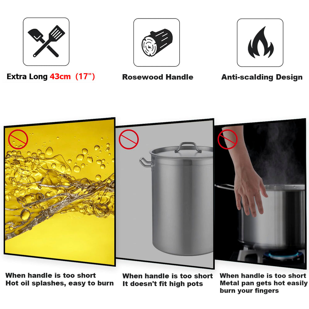 NIITAWH écumoire large pour égoutter efficacement fritures et sauces