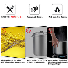 NIITAWH écumoire large pour égoutter efficacement fritures et sauces