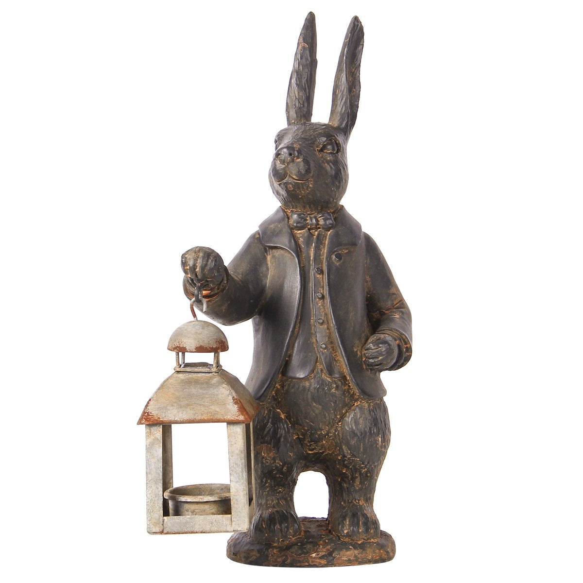 NIKKY HOME figurine lapin vue de face apportant caractère décoratif