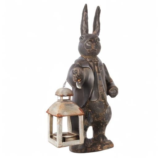 NIKKY HOME lapin installé en jardin ajoutant charme féerique