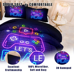 Lit aménagé NINENINE dans chambre gaming, ambiance personnalisée pour enfant