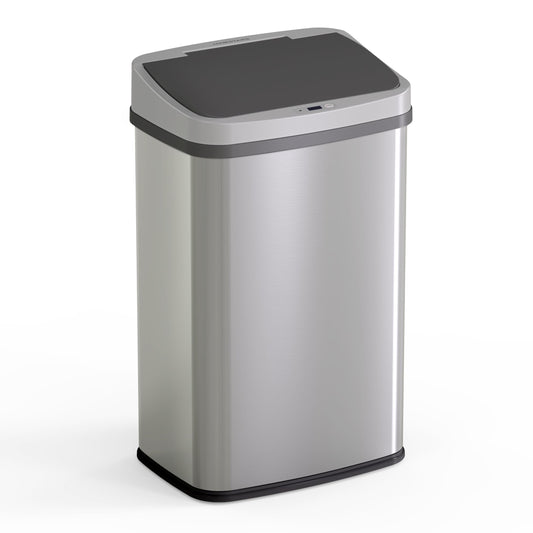 Ninestars face avant en acier inoxydable, design ovale et finition anti-empreintes pour propreté