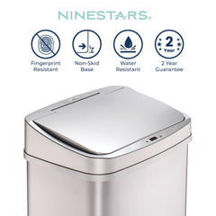 Ninestars capteur de mouvement en action ouverture sans contact hygiène accrue