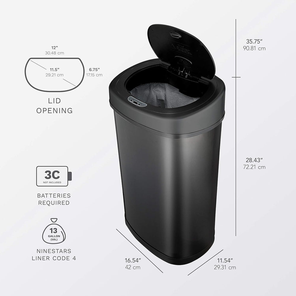 Ninestars gros plan finition inox noir anti-traces