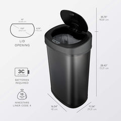 Ninestars gros plan finition inox noir anti-traces