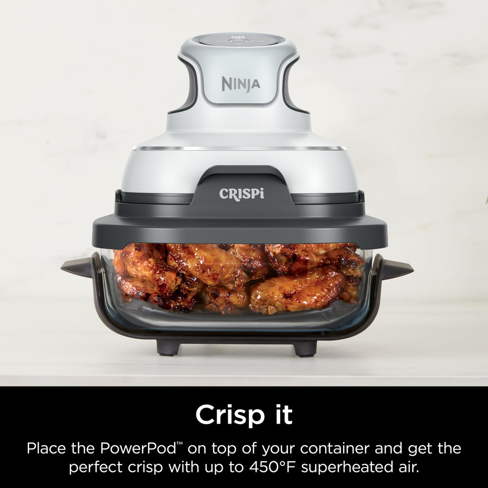 Ninja contenant avec ailes cuisson illustrant capacité pour 2 lb