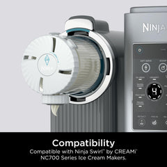 Ninja CREAMi pint empilés avec couvercles pour rangement et conservation
