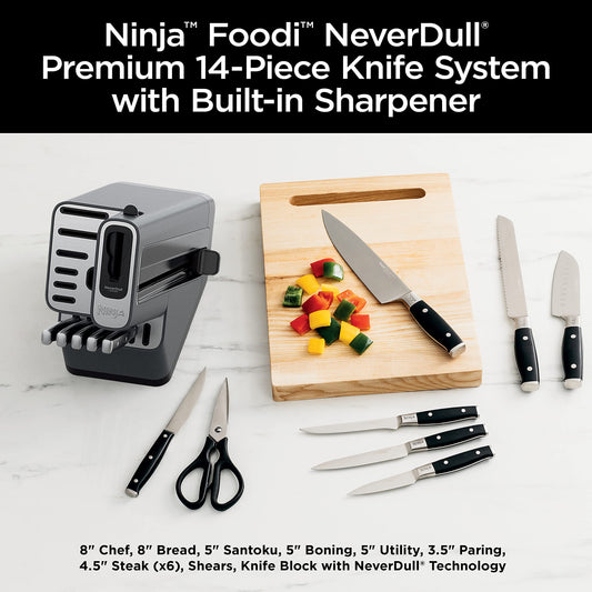 Ninja lame du couteau de chef en acier allemand pour coupes nettes
