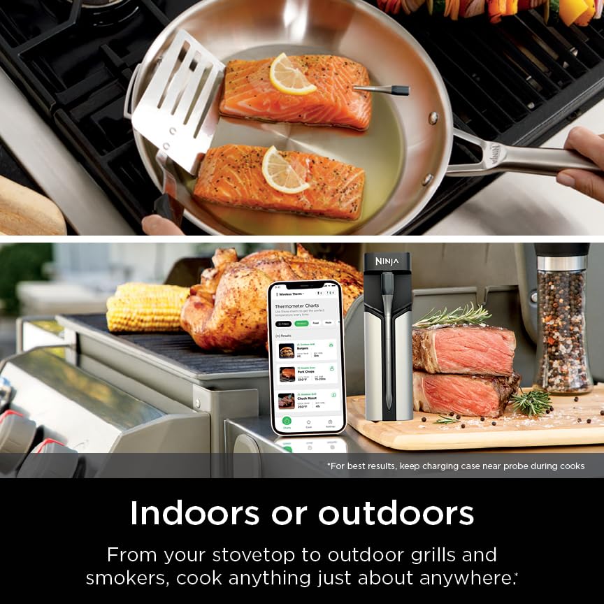 Ninja ProChef en utilisation sur un barbecue offrant liberté de surveillance