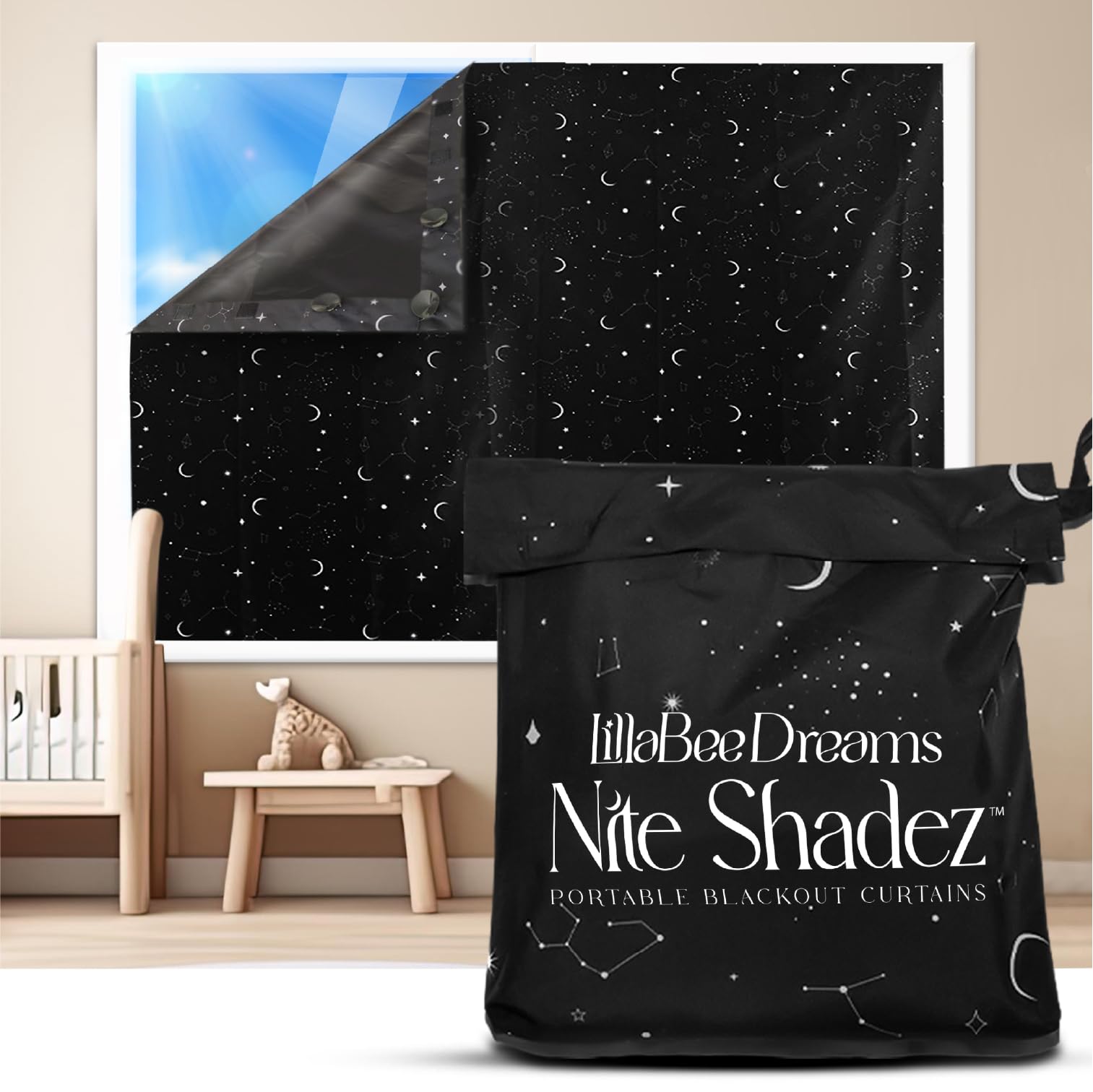 Nite Shadez face avant emballage montrant taille pratique et visibilité