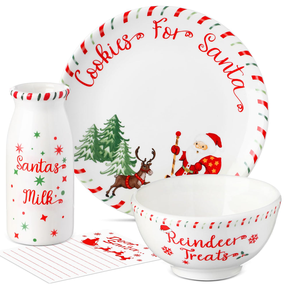 Nitial ensemble face montrant assiette, bocal, bol et carte pour une présentation festive