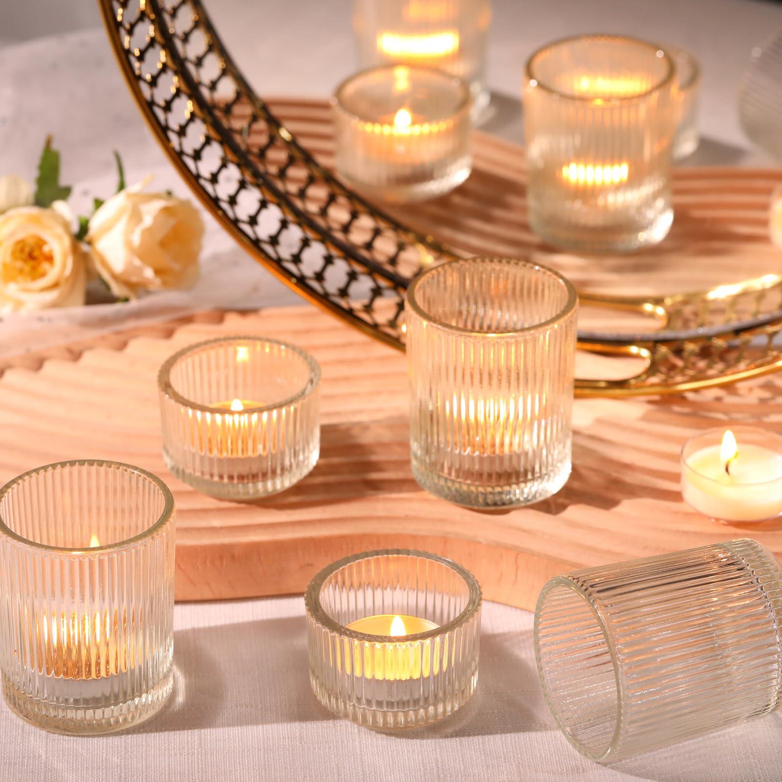 NITIME photophores éclairés par bougies LED créant une ambiance douce