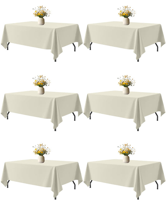 Niuara nappe ivoire vue de face, protection élégante de table