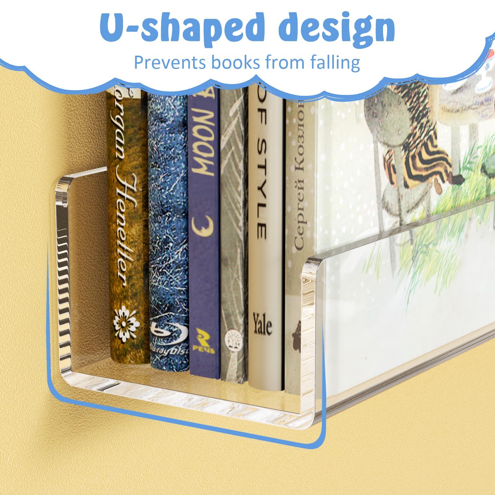 NIUBEE comparaison échelle avec livres illustre capacité de stockage