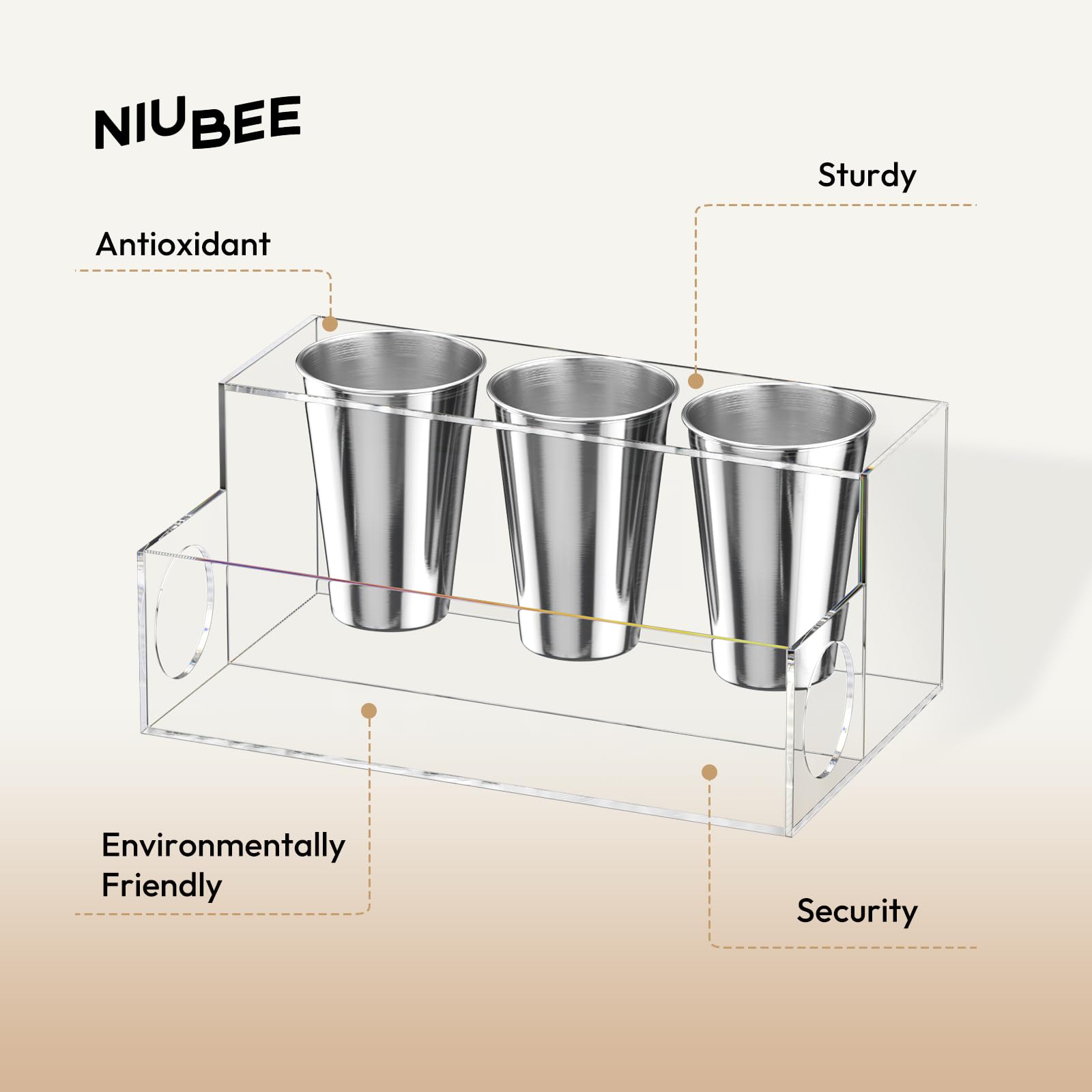 NIUBEE design transparent élégant intégration salle de bains