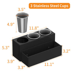 NIUBEE gobelets inox amovibles pour refroidir et séparer outils