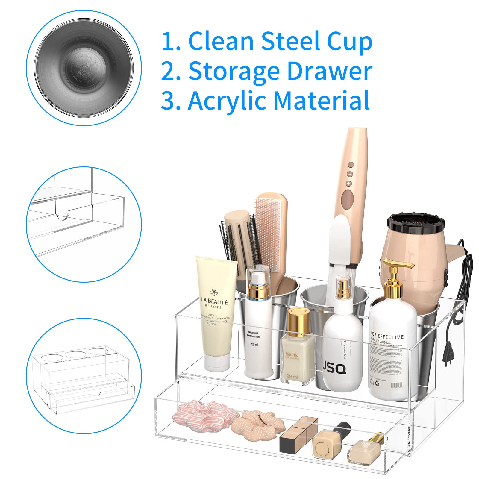 NIUBEE mise en scène sur coiffeuse décorative pour style épuré
