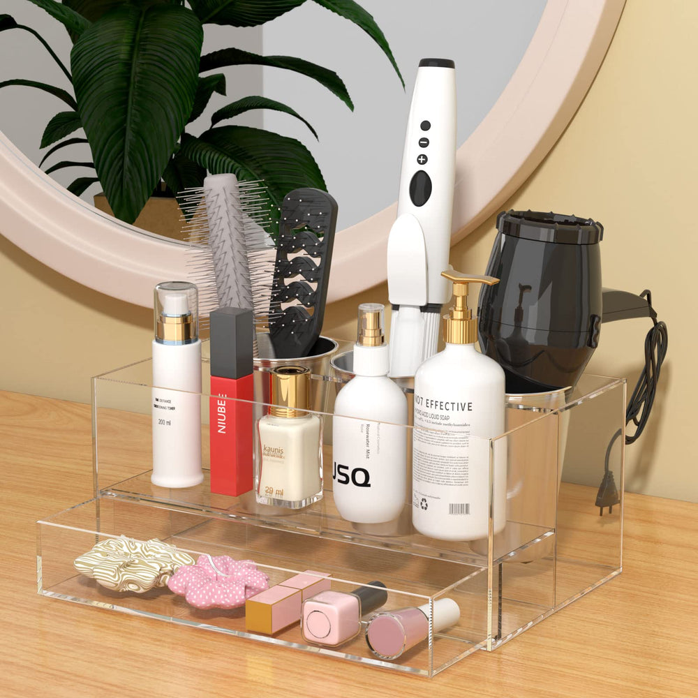 NIUBEE sèche-cheveux rangé montrant organisation pratique quotidienne