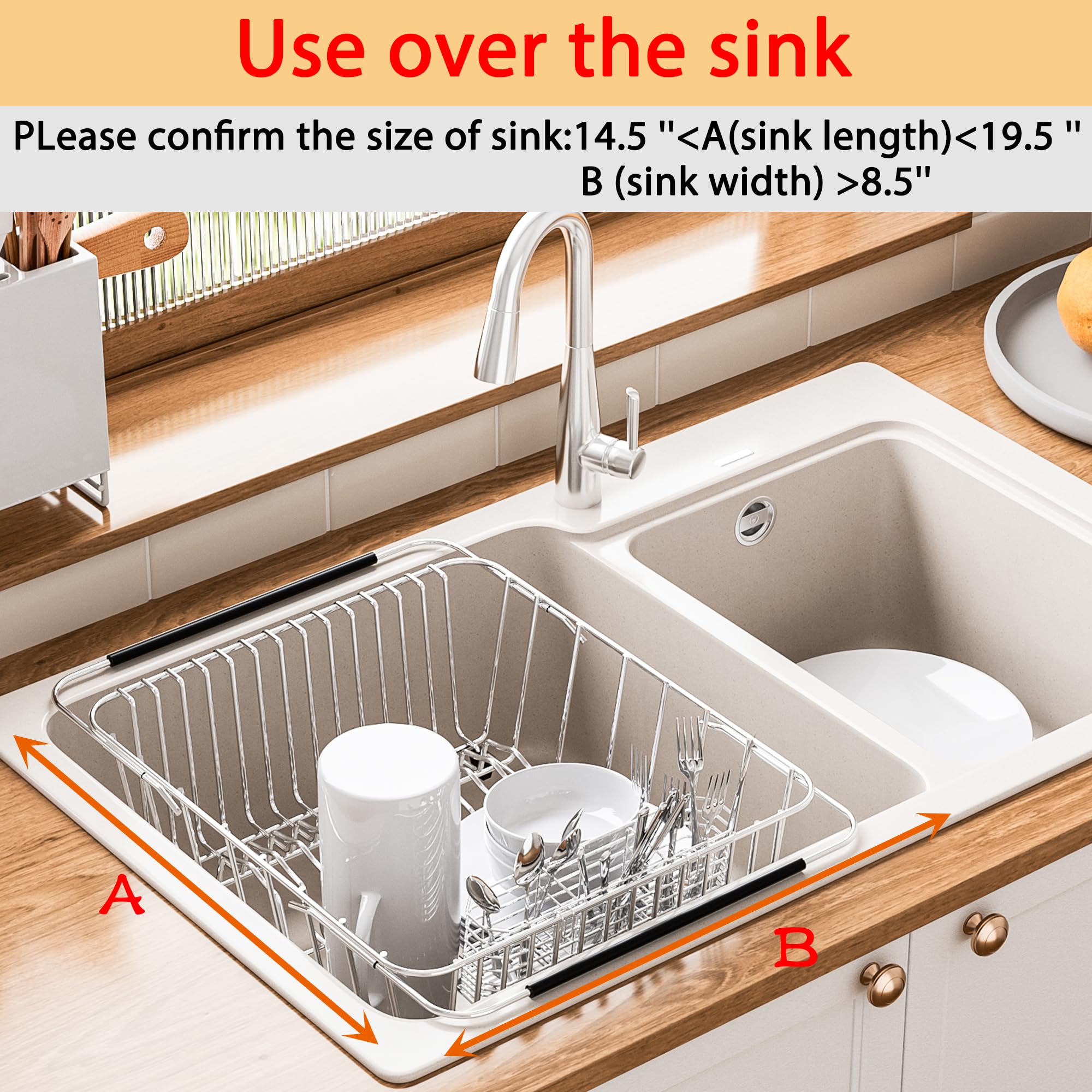 NiuYichee profil latéral montrant bras télescopiques ajustables pour lavabo