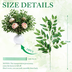 NKLTD gros plan sur feuilles en soie montrant texture réaliste et finition