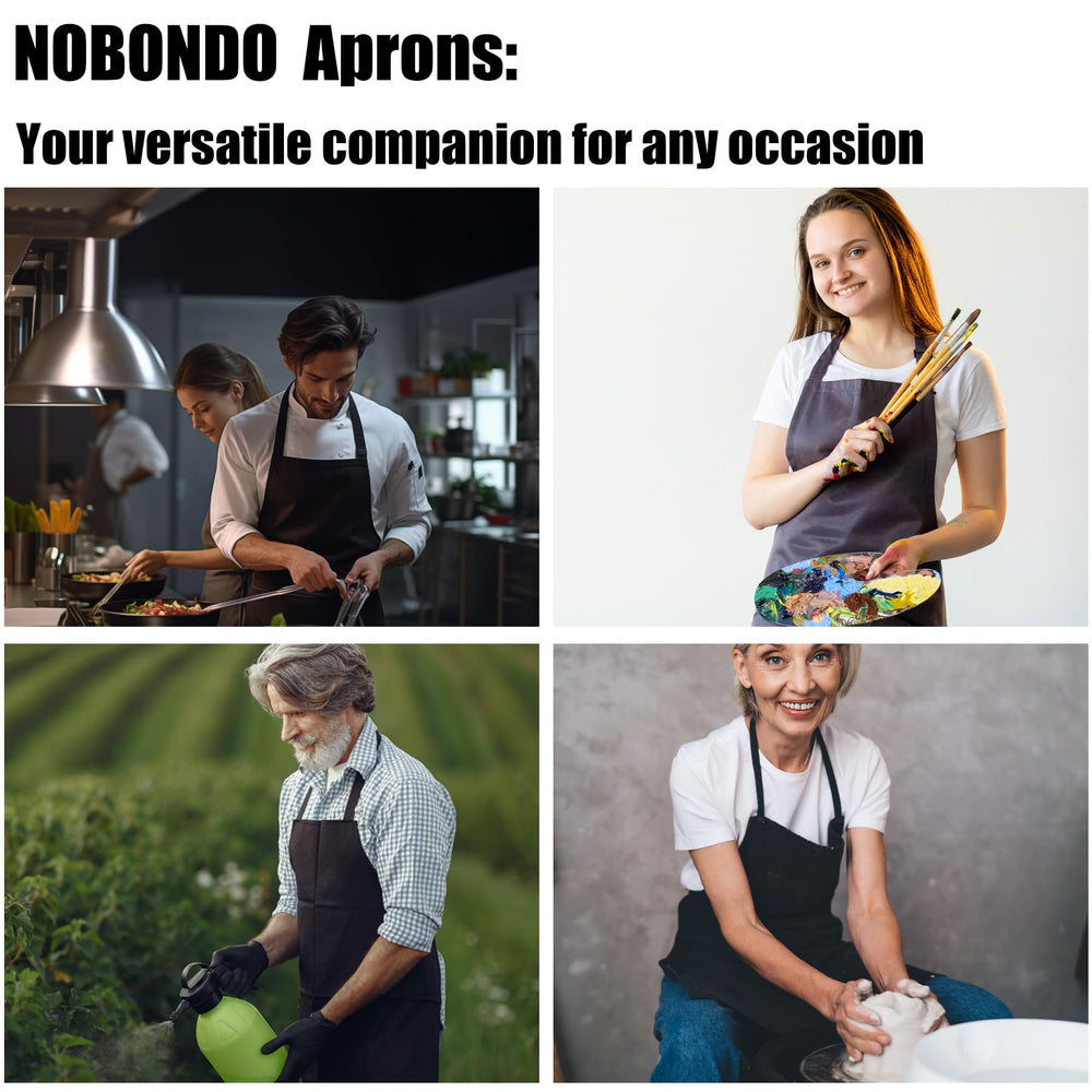 NOBONDO tablier utilisé lors d'un barbecue et atelier, utilisation polyvalente