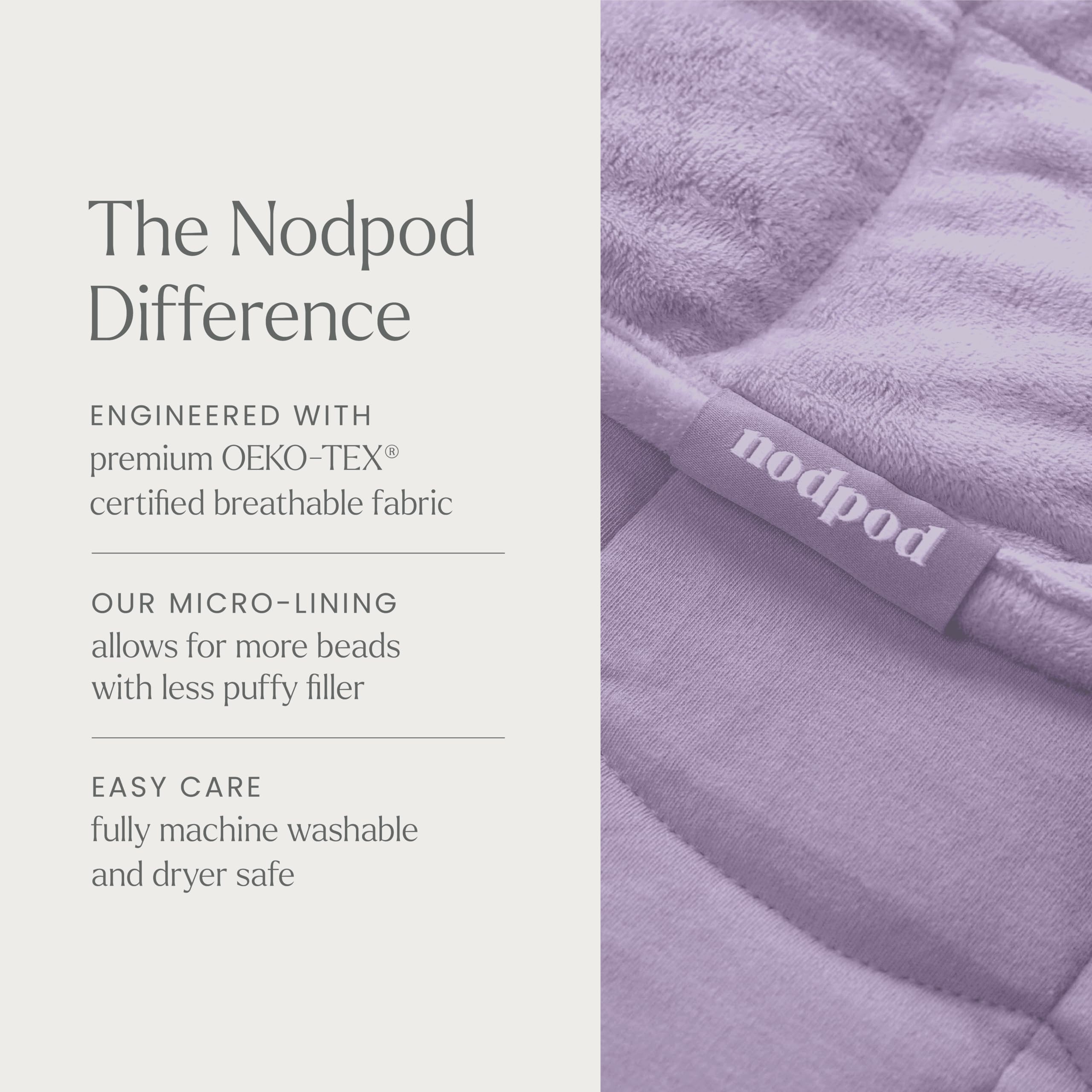 nodpod comparaison taille avec main pour évaluer compacité