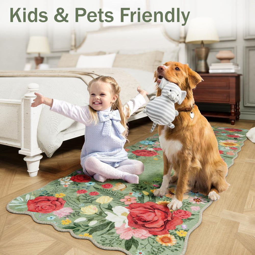 NoiFamo tapis plié à la livraison et déroulé pour démontrer astuce anti-pliage simple