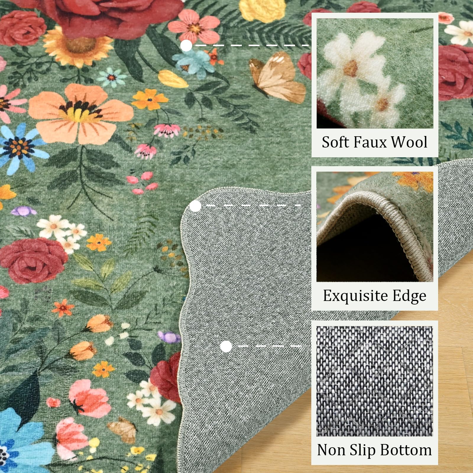 NoiFamo tapis posé dans une cuisine illustrant protection du sol et style quotidien