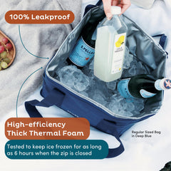 Nook Theory gros plan sur la doublure étanche montrant protection contre fuites