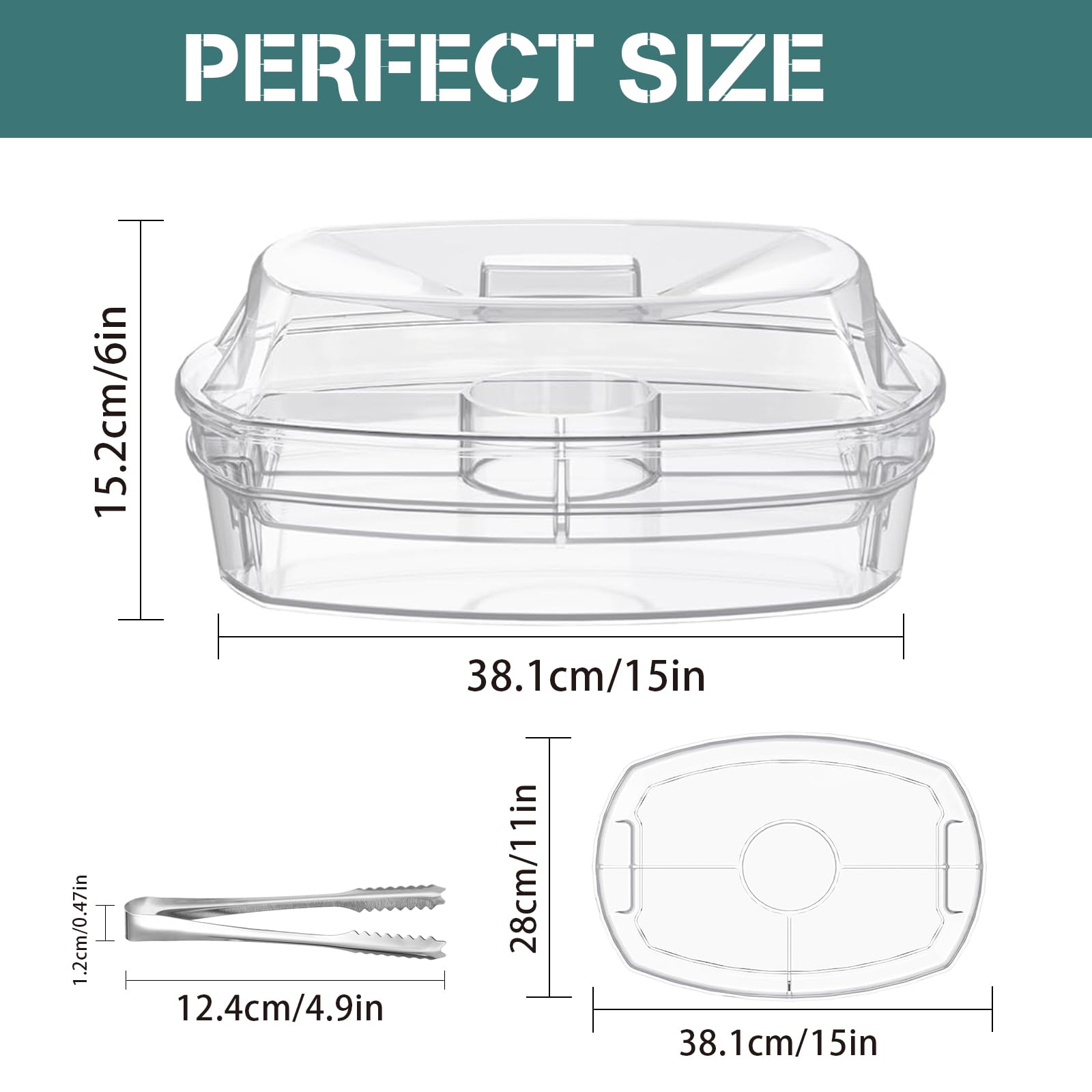 Norar plateau à côté d'une assiette pour visualiser l'échelle pratique
