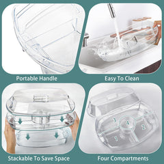 Norar texture plastique transparente résistante aux taches et odeurs