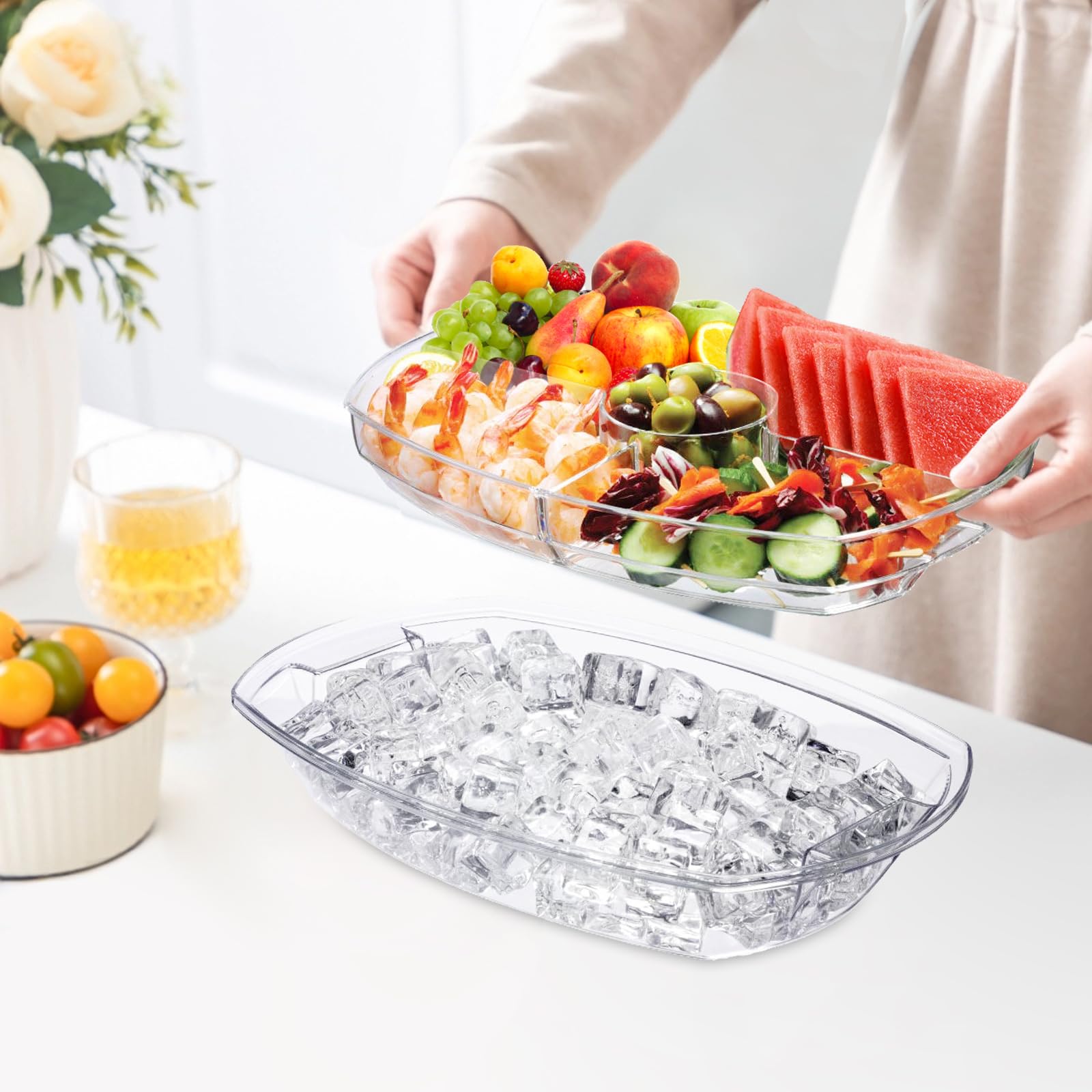 Norar plateau utilisé lors d'un pique-nique gardant aliments frais