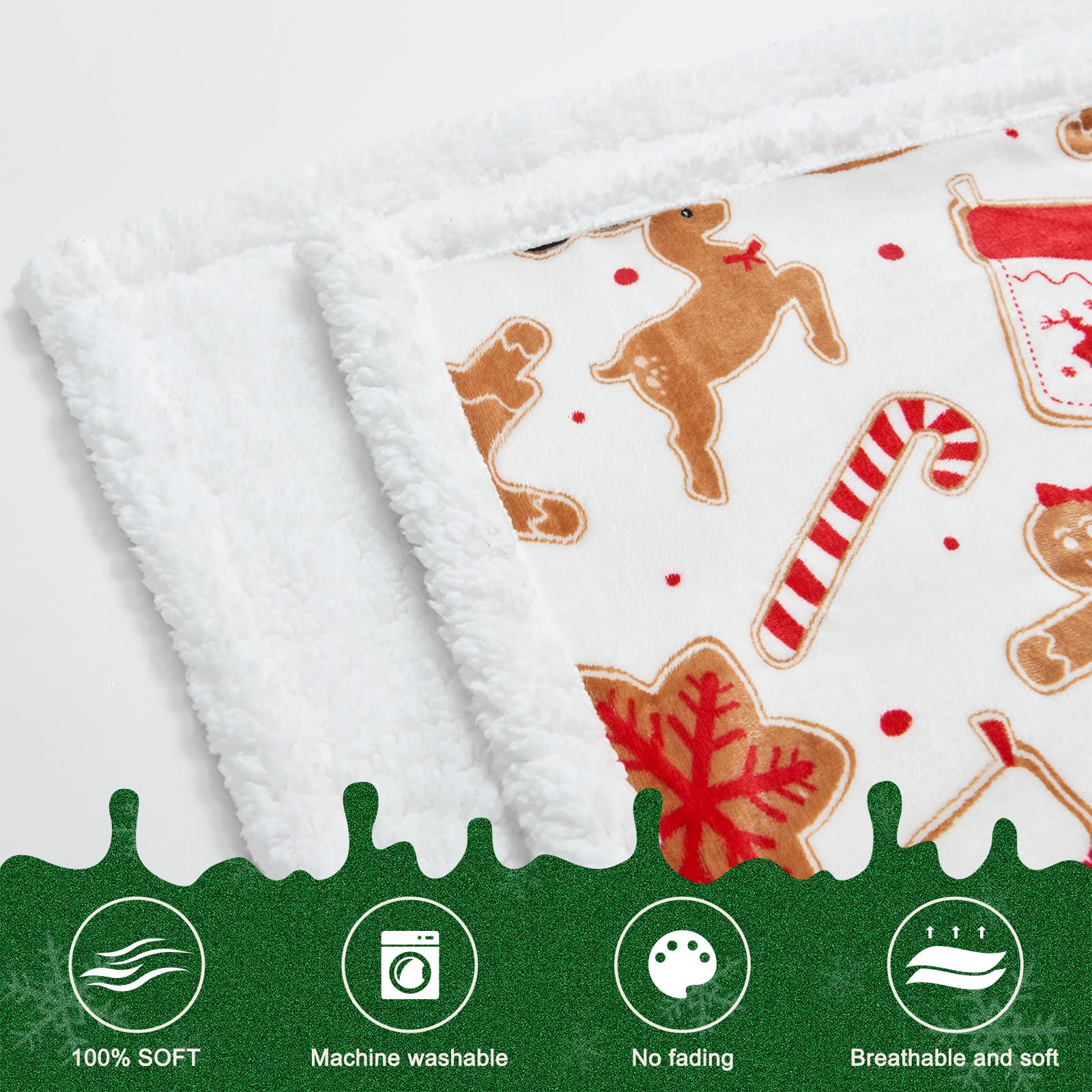 NORD ECO motif gingerbread détaillé, rend l'espace festif sans surcharger