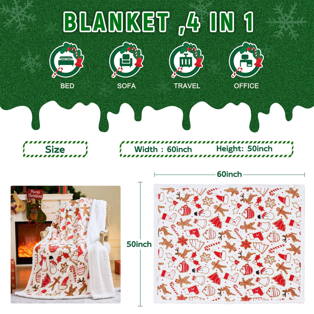 NORD ECO plaid posé sur canapé, apporte confort et ambiance festive