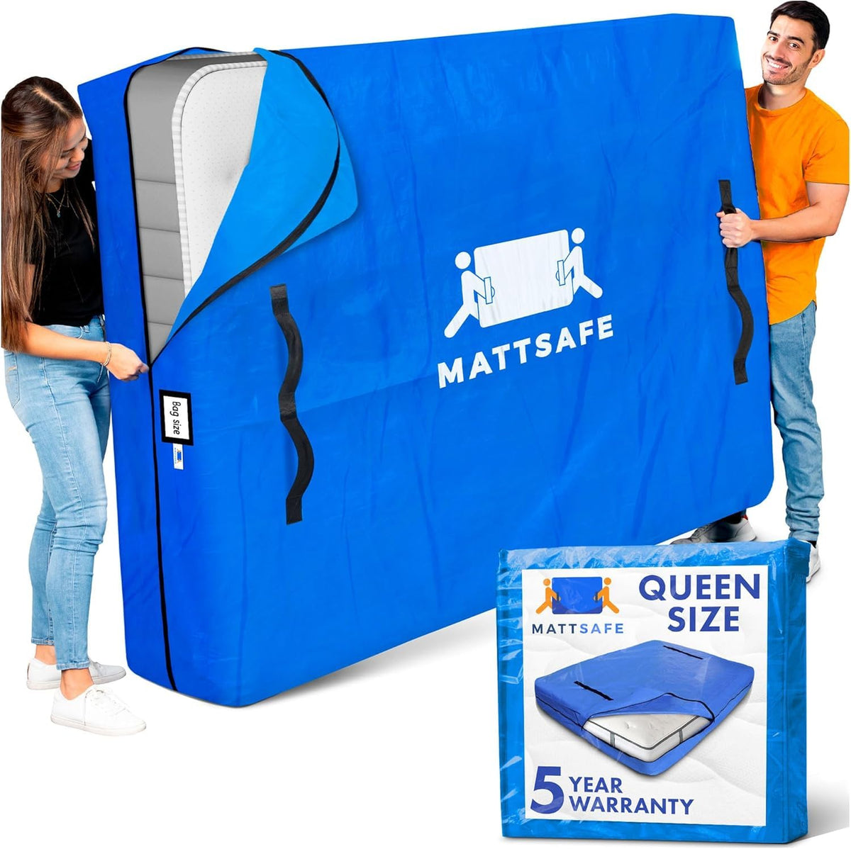 Nordic Elk face avant de la housse matelas Queen protégeant intégralement pour un transport sûr