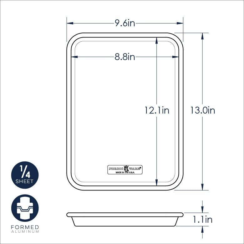 Nordic Ware comparaison taille main montrant dimensions pratiques