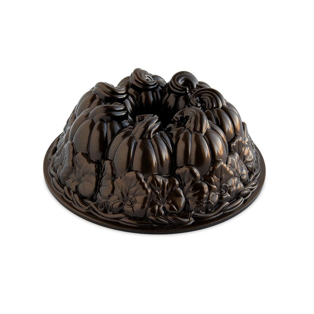 Nordic Ware vue face du moule Pumpkin Patch, finition décorative nette