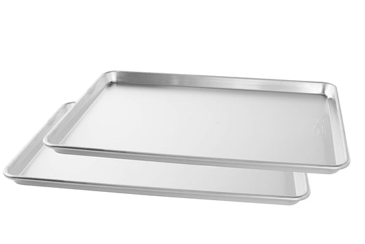 Nordic Ware vue frontale des deux plaques extra large pour grandes fournées