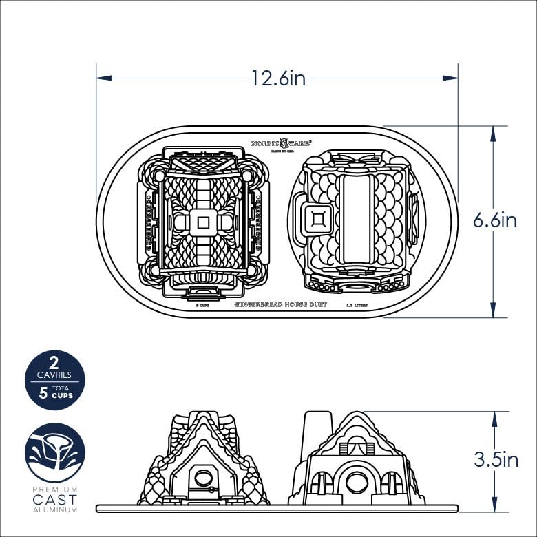 Nordic Ware comparaison de taille avec ustensile pour visualiser l'échelle du moule