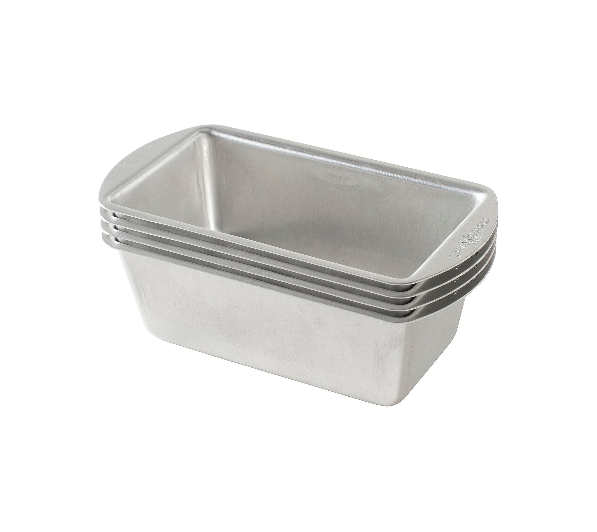 Nordic Ware vue avant des quatre mini moules, solide et durable