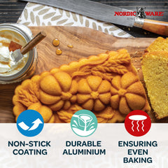 Nordic Ware profil long du moule illustrant sa capacité et forme élégante