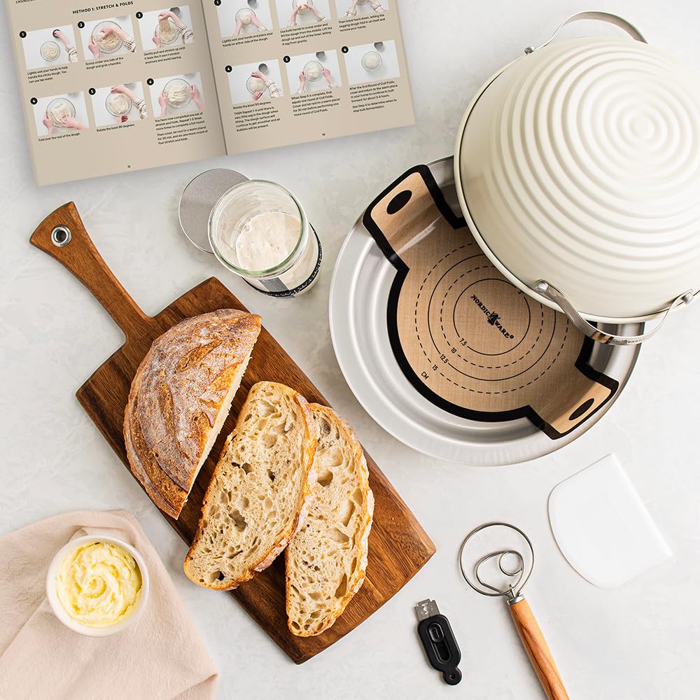 Nordic Ware pot de levain transparent avec bande et repère de température pratique