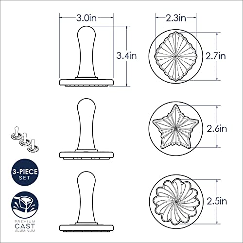 Nordic Ware empreinte nette sur biscuit illustrant un motif prêt à servir